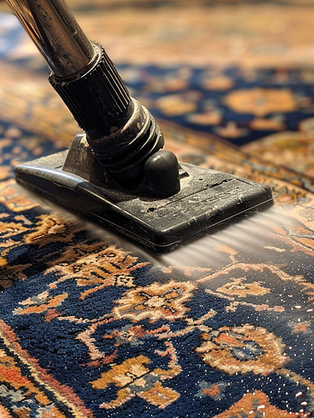 Seattle area rug cleaning with super truck steam