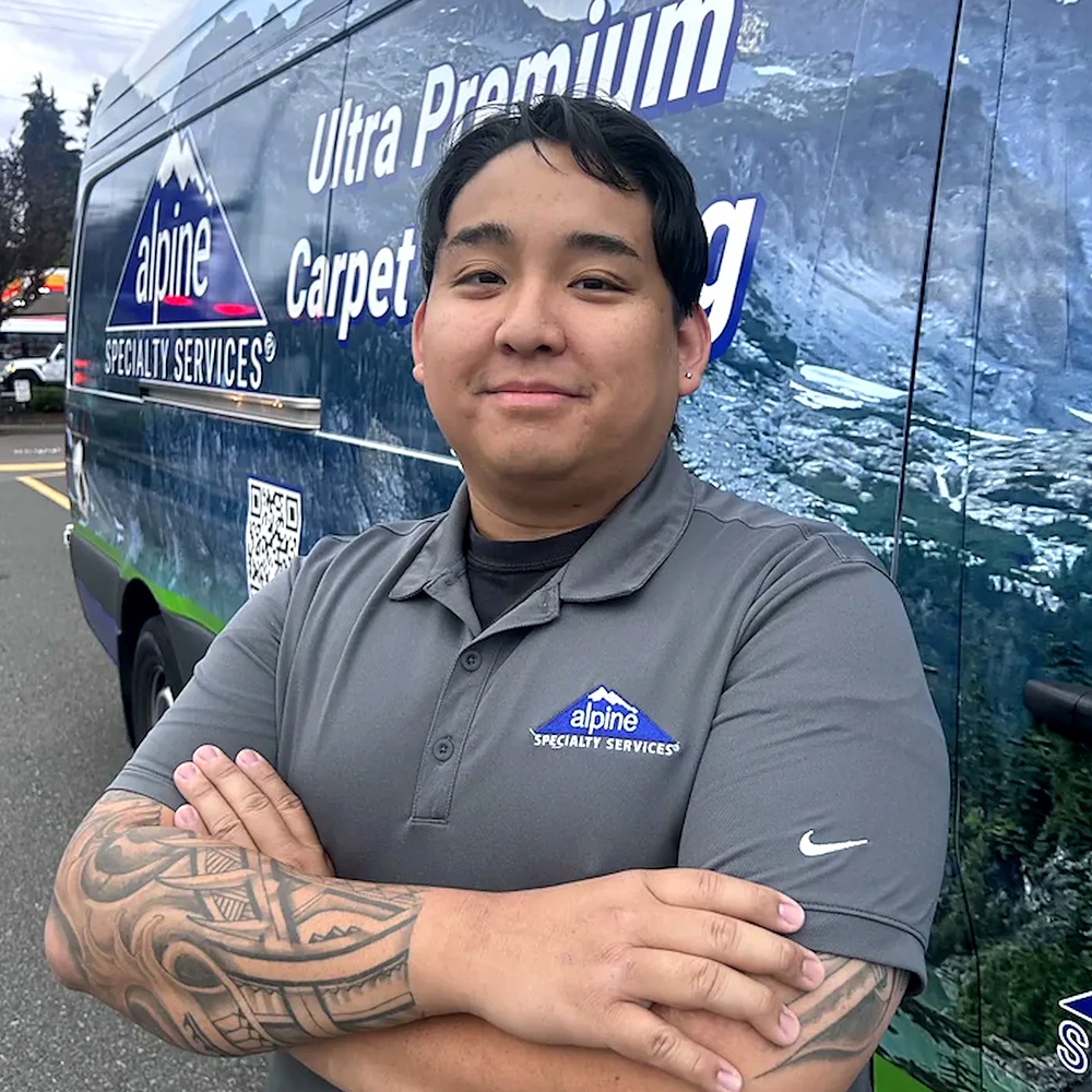 Raysen · Area Rugs, Alpine Specialty Services technician