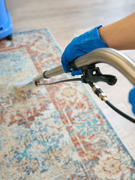 Seattle area rug cleaning with super truck steam